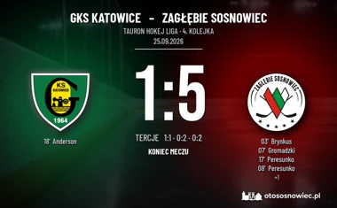 [HOKEJ] Tauron Hokej Liga – GKS Katowice – Zagłębie Sosnowiec 1:5