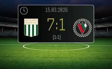 [PIŁKA NOŻNA] Olimpia Grudziądz – Zagłębie Sosnowiec 7:1 – emocjonalne starcie w Betclic 2. lidze
