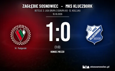 [PIŁKA NOŻNA] Zagłębie Sosnowiec – MKS Kluczbork 1:0 w Betclic 3. Liga Grupa 3 (Grupa III). Podgórski dał zwycięstwo u siebie