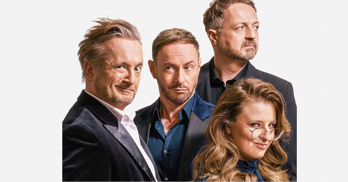 Grafika promocyjna wydarzenia Kabaret Moralnego Niepokoju wystąpi w Sosnowcu z nowym programem