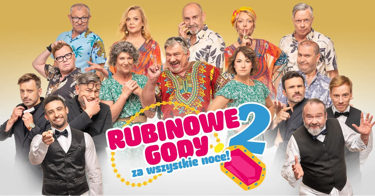 Grafika promocyjna wydarzenia Komedio-kryminalna premiera Rubinowe Gody 2 w Sosnowcu