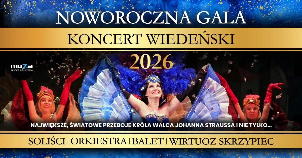 Grafika promocyjna wydarzenia Koncert Wiedeński w Sosnowcu – Noworoczna Gala 2026