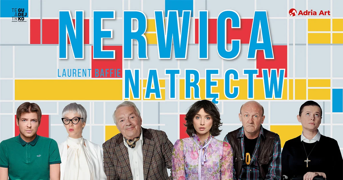 Grafika promocyjna wydarzenia Nerwica natręctw w Sosnowcu – komedia