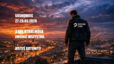 Grafika promocyjna wydarzenia DROGA LWA 2026 w Sosnowcu — trzy dni, które mogą zmienić wszystko