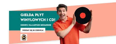 Grafika promocyjna wydarzenia Giełda płyt winylowych i CD w Sosnowiec Plaza
