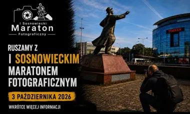 Grafika promocyjna wydarzenia I Sosnowiecki Maraton Fotograficzny