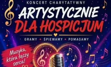 Grafika promocyjna wydarzenia Koncert Charytatywny „Artystycznie dla Hospicjum”