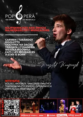 Grafika promocyjna wydarzenia Pop Opera – od opery do musicalu | Koncert w Sosnowcu (MUZA)