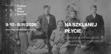 Grafika promocyjna wydarzenia Na szklanej płycie. Z dziejów sosnowieckich zakładów fotograficznych do 1914 r.