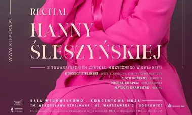 Grafika promocyjna wydarzenia Recital Hanny Śleszyńskiej w MUZIE