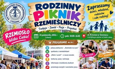 Grafika promocyjna wydarzenia Rodzinny Piknik Rzemieślniczy