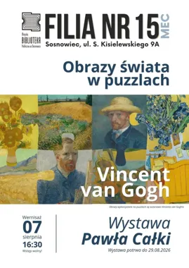 Grafika promocyjna wydarzenia Wernisaż wystawy Pawła Całki „Obrazy świata w puzzlach”