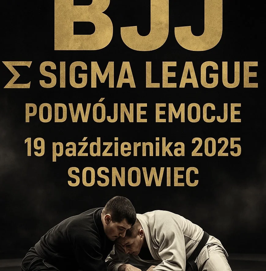 Grafika promocyjna wydarzenia Turniej Sigma Jiu Jitsu w Sosnowcu – druga edycja zawodów