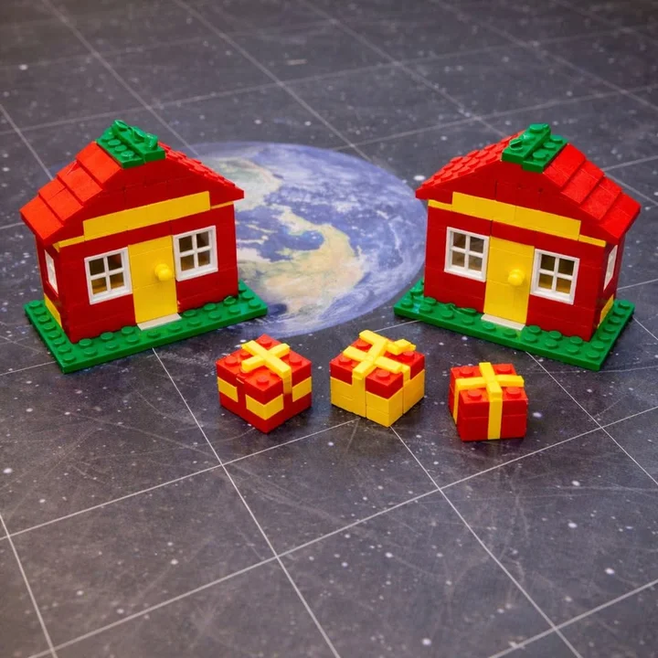 Grafika promocyjna wydarzenia Warsztaty z robotyki dla 4–5 latków z Rodzicami — RoboStudio (Świąteczne budowanie z LEGO)