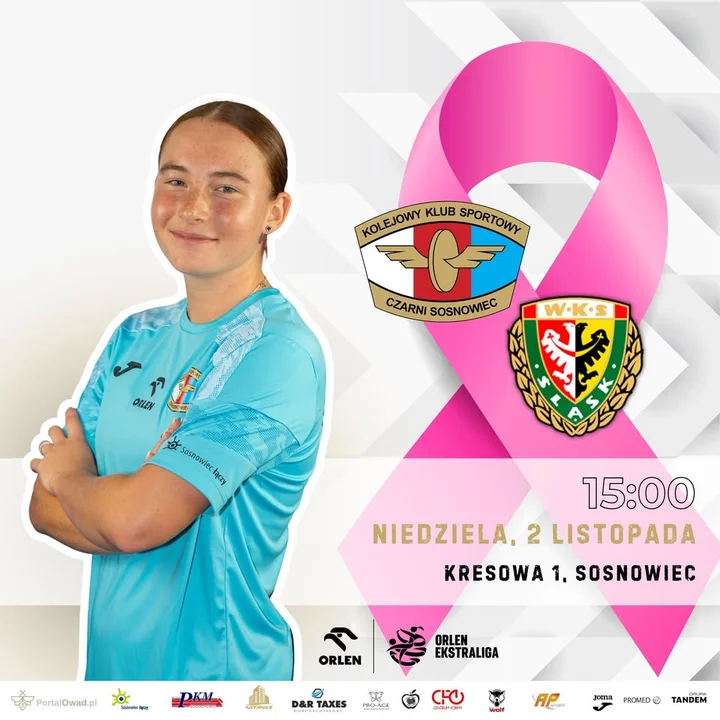 Grafika promocyjna wydarzenia X Kolejka Orlen Ekstraligi — KKS Czarni Antrans Sosnowiec vs. WKS Śląsk Wrocław