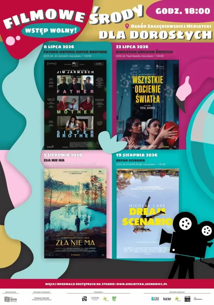 Letnie kino pod chmurką wraca do Mediateki. Cztery środy z filmem