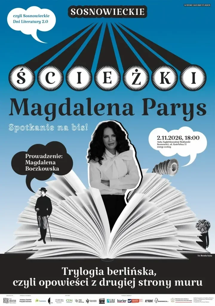 Magdalena Parys w Sosnowcu. Berlin, mur i finał literackiej trylogii