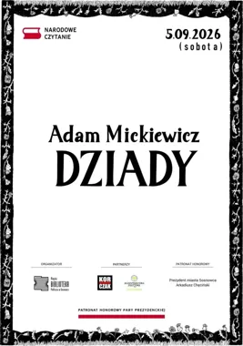 „Dziady” w Sosnowcu wybrzmią na wiele głosów podczas Narodowego Czytania 2026.