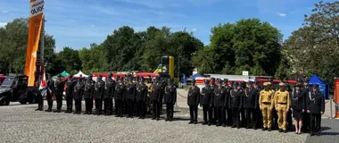 Medale, awanse i lekcje ewakuacji - tak świętowano strażaków w Sosnowcu