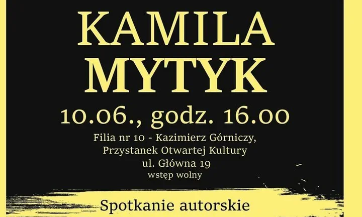 Kamila Mytyk z nową książką w Sosnowcu. Spotkanie w Filii nr 10
