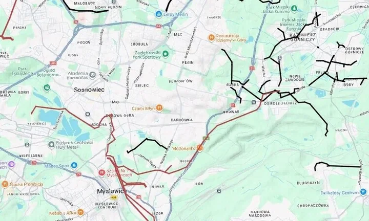Śmigłowiec nad Sosnowcem. Sprawdzi stan sieci elektroenergetycznej