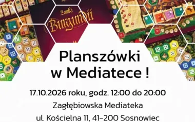 Osiem godzin planszówek w Mediatece. Na stołach pojawią się także „Zamki Burgundii”