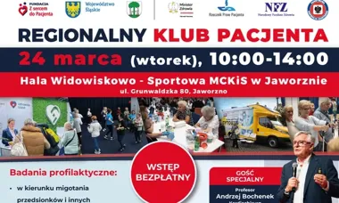 Dzień zdrowia w Jaworznie – bezpłatne badania i porady w Regionalnym Klubie Pacjenta
