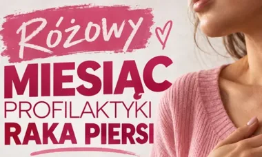 Grafika promocyjna wydarzenia Różowy Miesiąc w ZLA w Sosnowcu