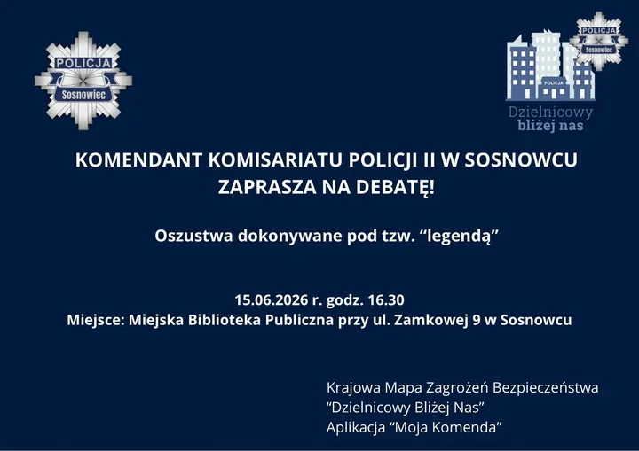 W Sosnowcu szykują debatę o bezpieczeństwie - seniorzy będą w centrum