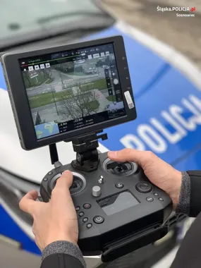 Dron nad skrzyżowaniami w Sosnowcu. Policja sprawdza kierowców