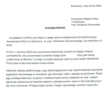 Wizyta dzielnicowego z Sosnowca skończyła się pilnym wezwaniem ratowników