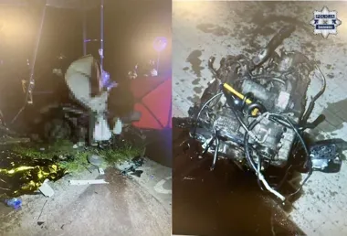 Nocna jazda skończyła się na słupie - dwie osoby zginęły w Sosnowcu