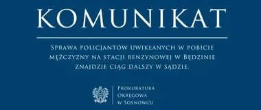 Akt oskarżenia wobec trzech policjantów po zajściu w Będzinie