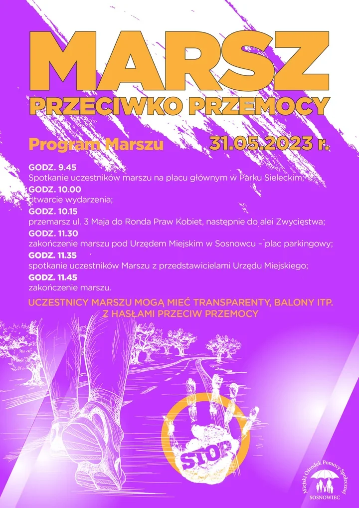 Sosnowiec ruszy przeciw przemocy - marsz połączy miasto w jednym geście