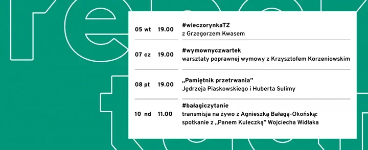 Teatr Zagłębia przenosi scenę do sieci i układa tydzień pełen teatru