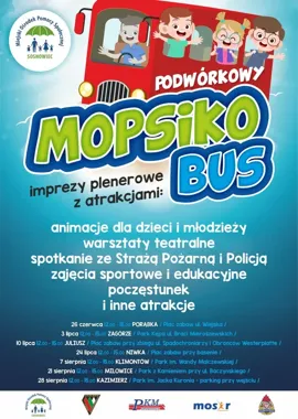 Podwórkowy MopsikoBus ruszał na sosnowieckie podwórka z teatrem dla dzieci